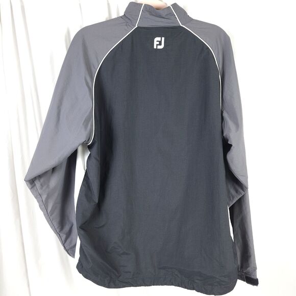 Footjoy Tennessee TN Vols Mens Medium Black Gray Half Zip Perforance Jacket - Picture 2 of 8